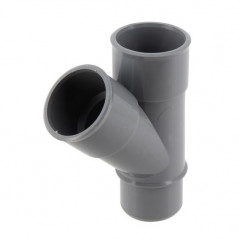 45 graden PVC T-stuk MF 32