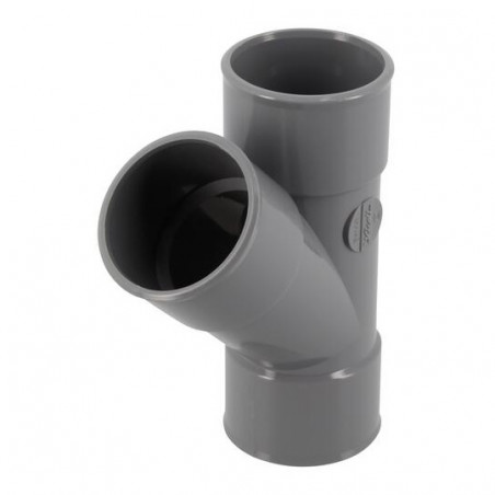 PVC T-stuk 45 graden FF 40