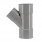 Té PVC 45 degré réduit FF 40/32/40
