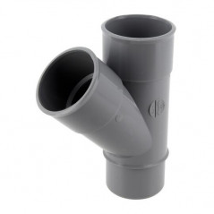 Té PVC 45 degré MF 50