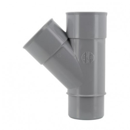 Té PVC 45 degré MF 50 NICOLL BJ14 - Image 3/4