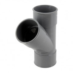 PVC T-stuk 45 graden FF 50