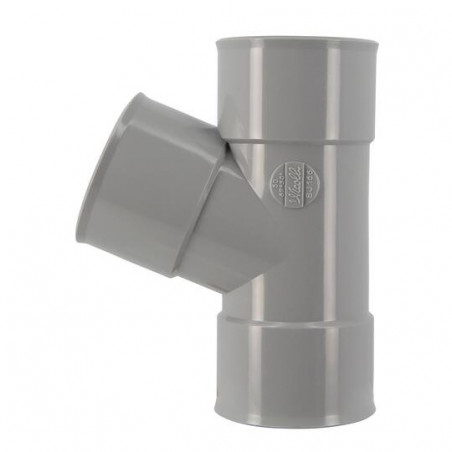 Té PVC 67 degré30 FF 50 NICOLL BJ166 - Image 3/4