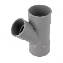 T-Stuk Pvc 45 Graden Gereduceerd Ff 50/40/50, NICOLL, BJ244