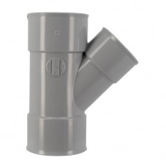 Té PVC 45 degré réduit FF 50/40/50