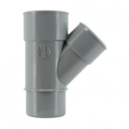 Verlaagd 45 graden PVC T-stuk MF 50/32/50