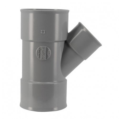 T-stuk PVC 45 graden gereduceerd FF 50/32/50