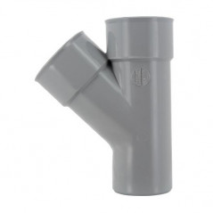 45 graden PVC T-stuk MF 63