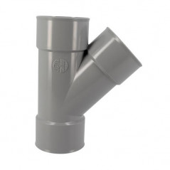 Té PVC 45 degré FF 63