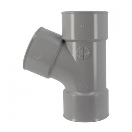 Té PVC 67 degré30 FF 63 NICOLL BL166 - Image 3/4