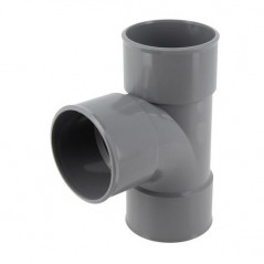 Té PVC 87 degré30 FF 63