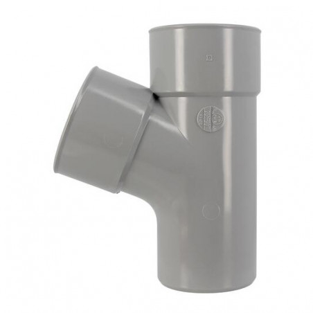 Té PVC 67 degré30 MF 75