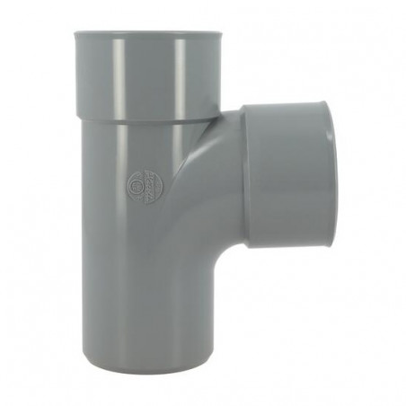 Té PVC 87 degré30 MF 75