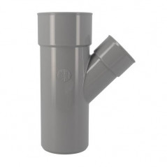 Té PVC 45 degré réduit MF 75/50/75