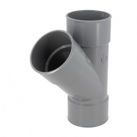 PVC T-stuk 45 graden FF 80