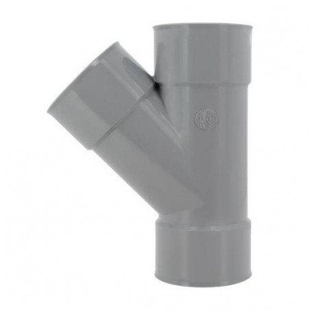 Té PVC 45 degré FF 80 NICOLL BR144 - Image 3/4