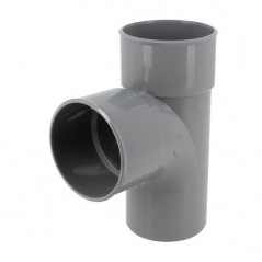 Té PVC 87 degré30 MF 80