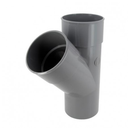 45 graden PVC T-stuk MF 100