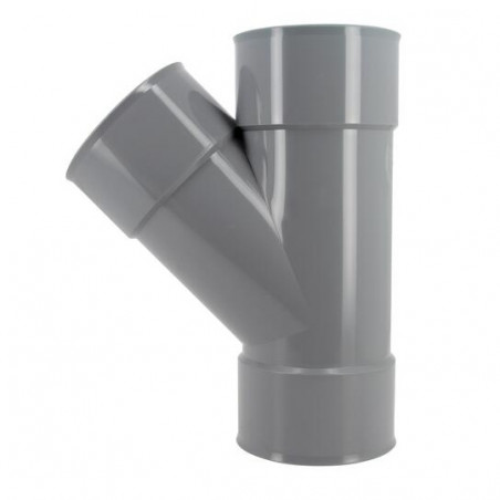 Té PVC 45 degré FF 100 NICOLL BT144 - Image 4/5