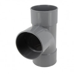 Té PVC 87 degré30 FF 100