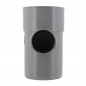 Reduced PVC tee 100/50 mm 90° socket, NF wastewater drainage