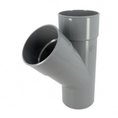 Té PVC 45 degré MF 110 NICOLL BV14 - Image 1/3