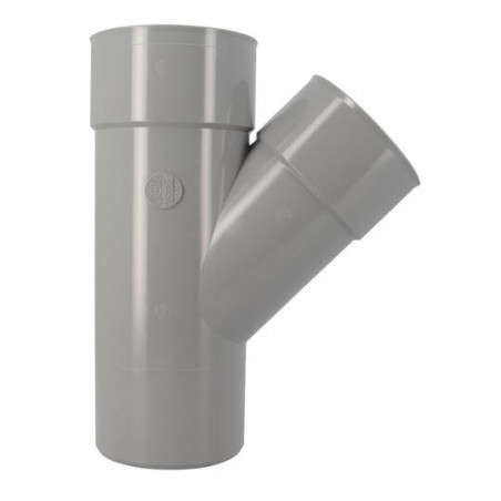 Pvc Tee 45° Reduced Mf : 110/100/110, NICOLL, BV24