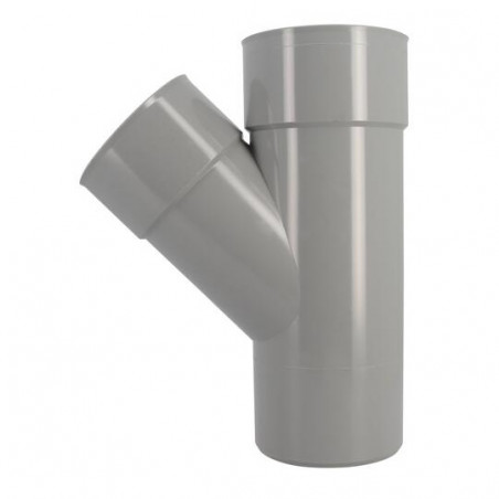 Té PVC 45 degré réduit MF 110/100/110 NICOLL BV24 - Image 3/4