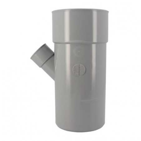 Verlaagd 45 graden PVC T-stuk MF 110/40/110