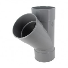 45 graden PVC T-stuk FF 125