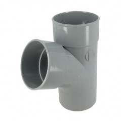 Té PVC 67 degré30 MF 125