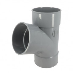 PVC T-stuk 67 graden30 FF 125