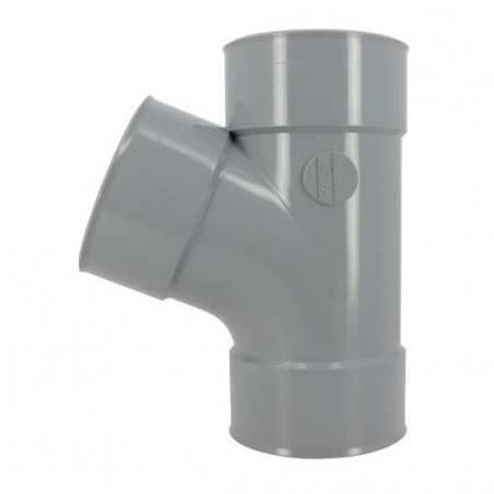 Té PVC 67 degré30 FF 125 NICOLL BX166 - Image 4/4