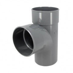 Té PVC 87 degré30 MF 125