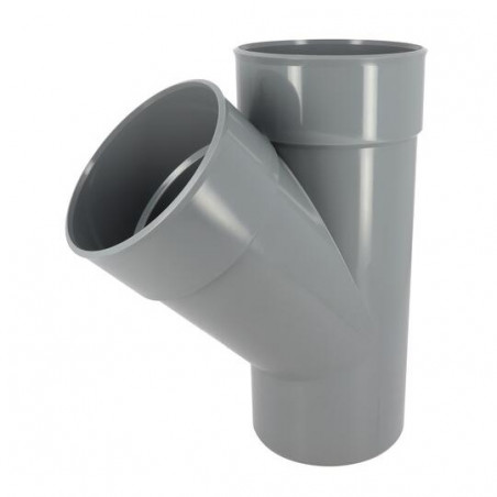 Té PVC 45 degré MF 140 NICOLL BY14 - Image 1/5