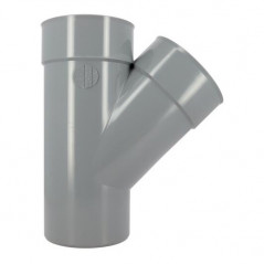 45 graden PVC T-stuk MF 140