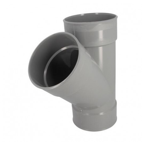 Té PVC 45 degré FF 140 NICOLL BY144 - Image 1/3