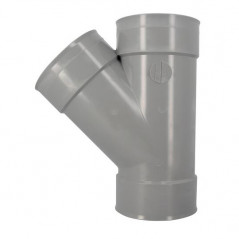 45 graden PVC T-stuk FF 140