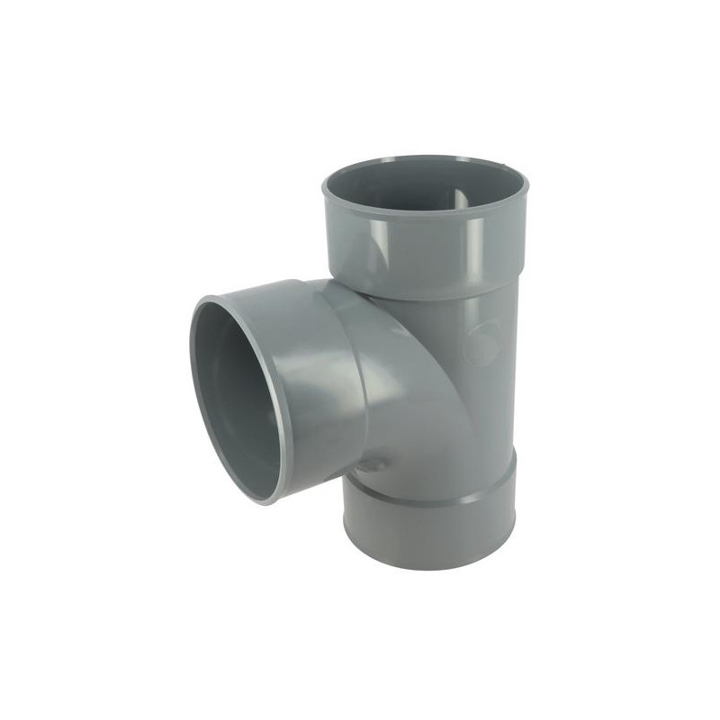 Té PVC 87 degré30 FF 140