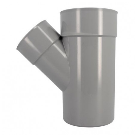 Té PVC 45 degré réduit MF 140/100/140 NICOLL BY44 - Image 3/4