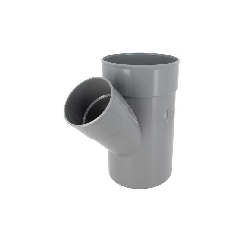 Té PVC 45 degré réduit MF 160/100/160