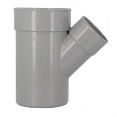 Verlaagd 45 graden PVC T-stuk MF 160/100/160