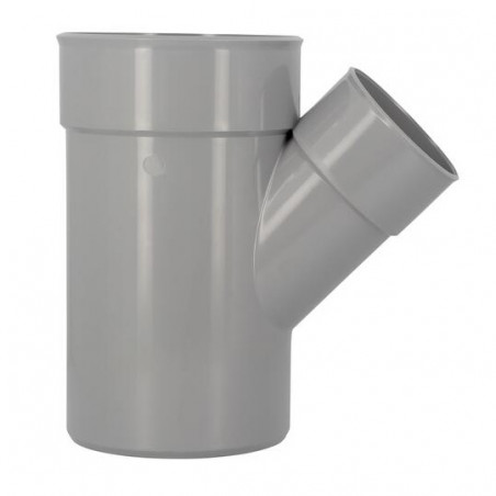 Té PVC 45 degré réduit MF 160/100/160