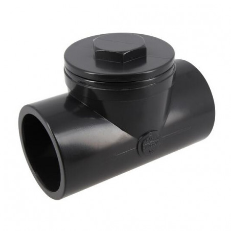 Válvula De Retención Oscilante De Presión De Pvc Diámetro 63Mm, NICOLL, CARLN