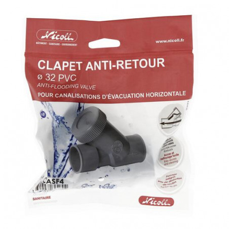 Clapet anti retour évacuation diamètre 32 NICOLL CASF4 - Image 6/6