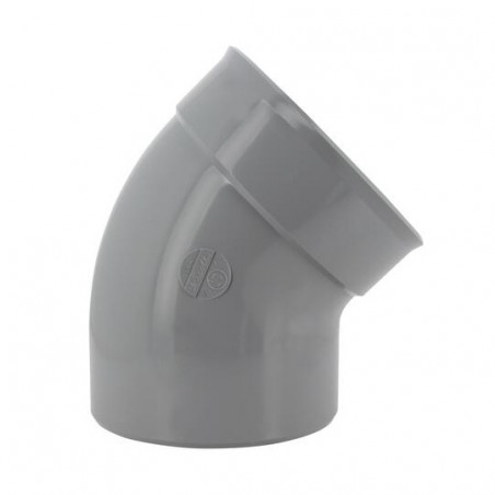 Coude pvc 45 degré MF 200 NICOLL CB4 - Image 2/4