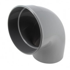 Coude pvc 87 degré30 (90 degré) MF 200