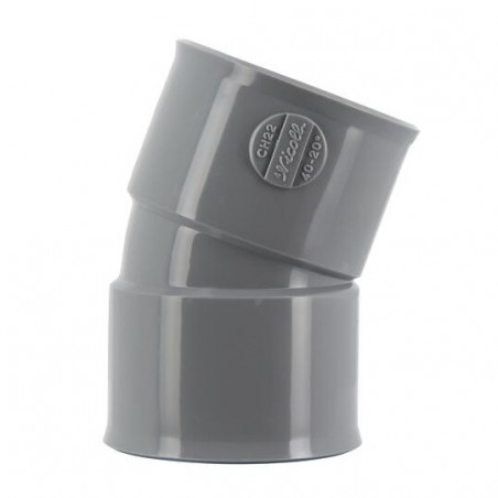Coude pvc 20 degré FF 40