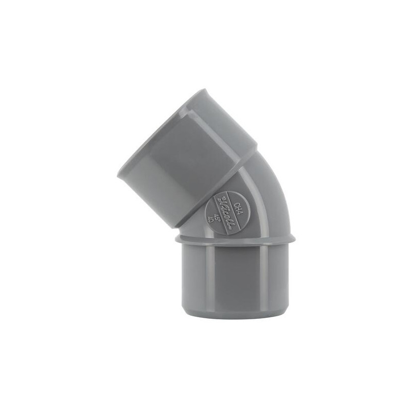 45 graden pvc elleboog MF 40