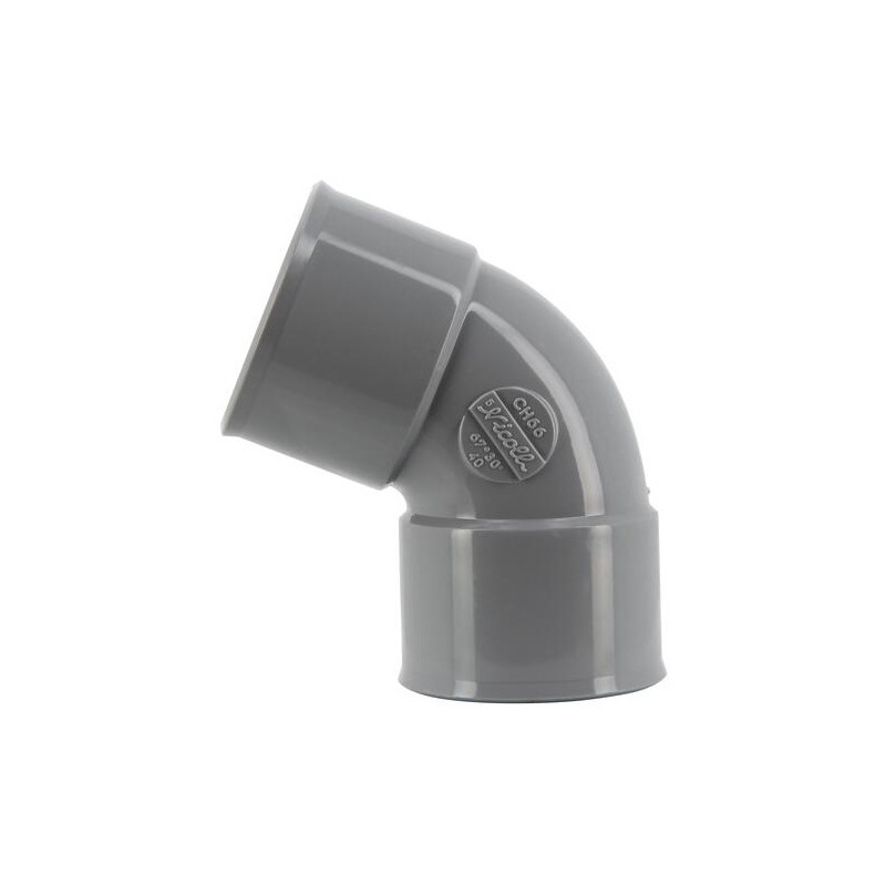Coude pvc 67 degré30 FF 40